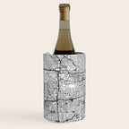 Houston White Map Wine Chiller Gallery Image 2