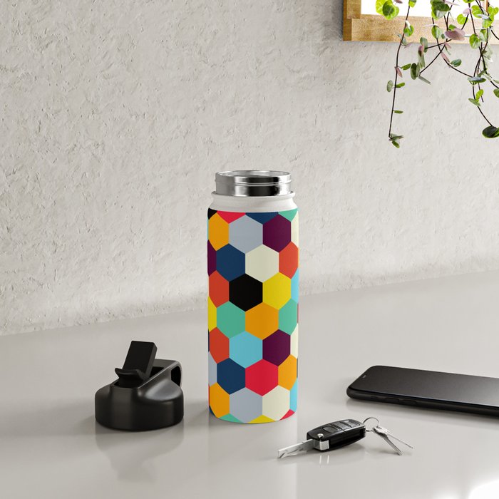 Eclectic Tiles | Mid Century Pattern Water Bottle Gallery Image 4