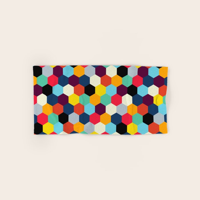 Eclectic Tiles | Mid Century Pattern Bath Towel Gallery Image 1