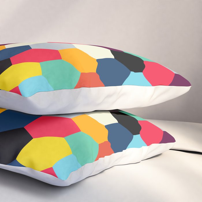 Eclectic Tiles | Mid Century Pattern Pillow Sham Gallery Image 3