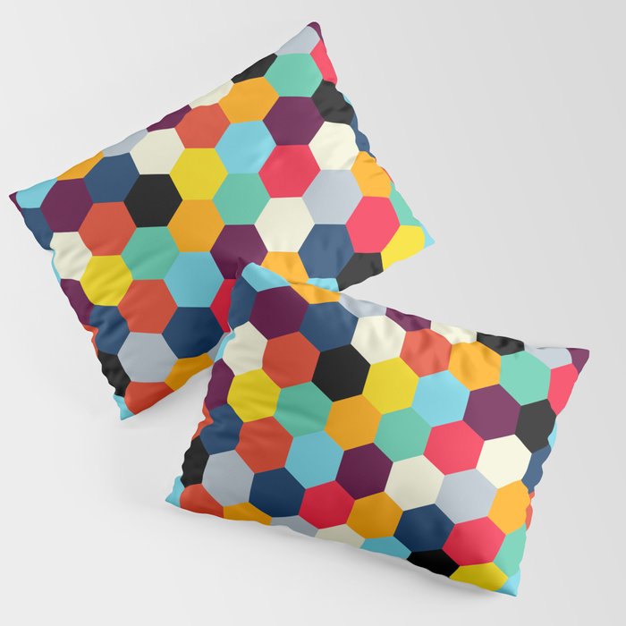 Eclectic Tiles | Mid Century Pattern Pillow Sham Gallery Image 3