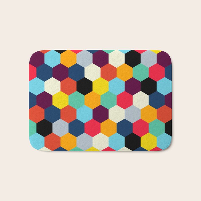 Eclectic Tiles | Mid Century Pattern Bath Mat Gallery Image 1
