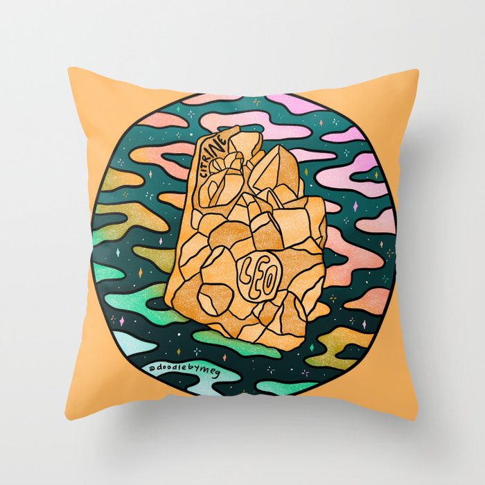 Leo Crystal Throw Pillow Gallery Image 6