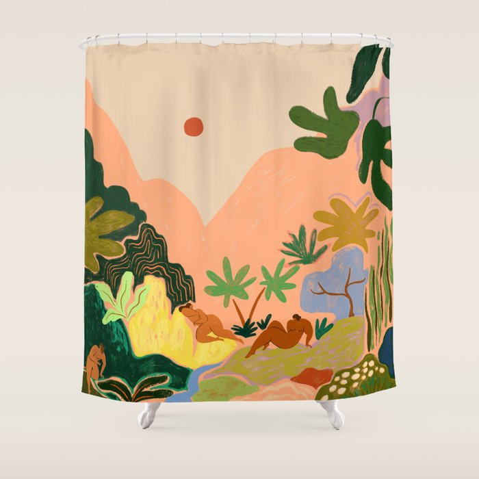 Lost in Paradise Shower Curtain Gallery Image 1