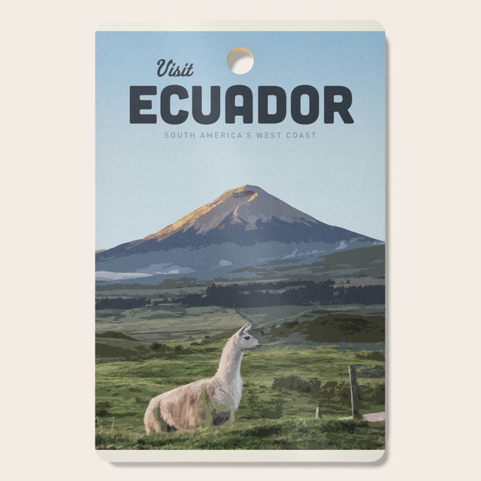 Visit Ecuador  Cutting Board Gallery Image 1