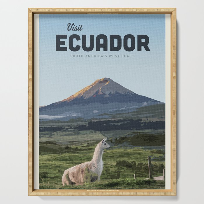 Visit Ecuador  Serving Tray Gallery Image 1