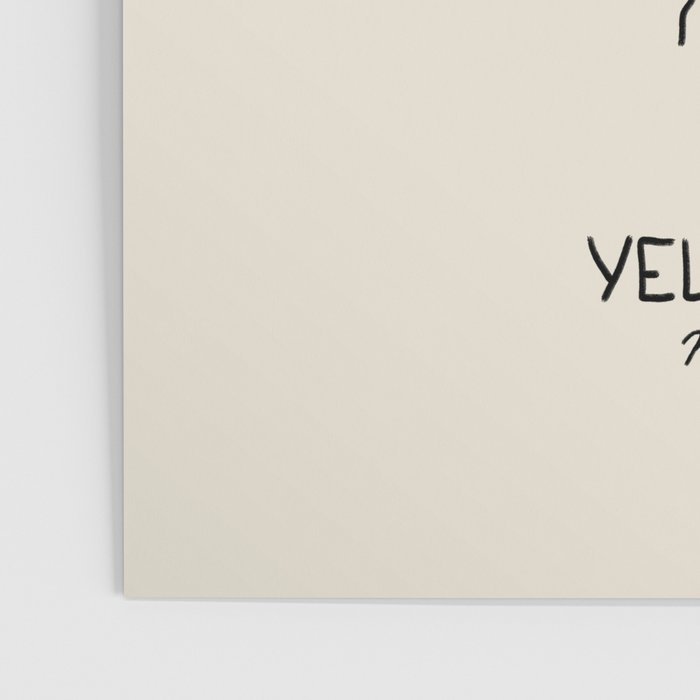 Yellowstone National Park Black on Cream Poster Gallery Image 3