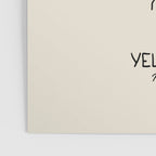 Yellowstone National Park Black on Cream Poster Gallery Image 3
