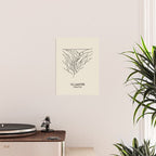 Yellowstone National Park Black on Cream Poster Gallery Image 2
