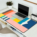 Bright Pastels Geometric Colorful Abstract Artwork Desk Mat Gallery Image 2