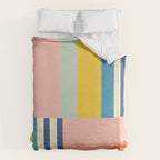 Bright Pastels Geometric Colorful Abstract Artwork Duvet Cover Gallery Image 6