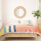Bright Pastels Geometric Colorful Abstract Artwork Duvet Cover Gallery Image 3