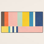 Bright Pastels Geometric Colorful Abstract Artwork Desk Mat Gallery Image 3