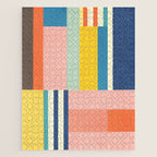 Bright Pastels Geometric Colorful Abstract Artwork Jigsaw Puzzle Gallery Image 1
