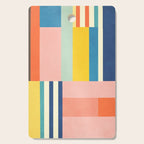 Bright Pastels Geometric Colorful Abstract Artwork Cutting Board Gallery Image 1