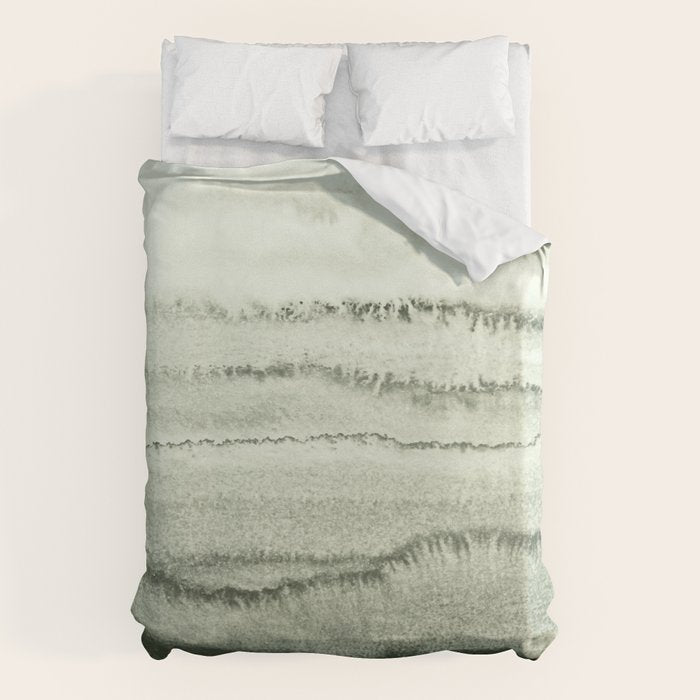 WITHIN THE TIDES - SAGE GREEN by MS  Duvet Cover Gallery Image 6