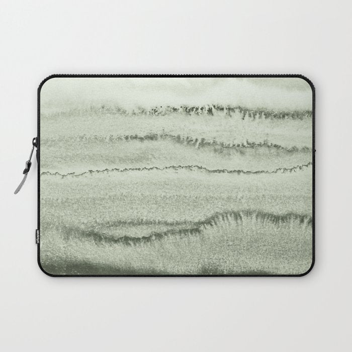 WITHIN THE TIDES - SAGE GREEN by MS  Laptop Sleeve Gallery Image 1