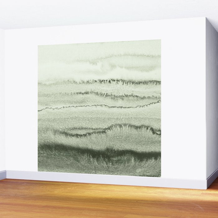 WITHIN THE TIDES - SAGE GREEN by MS  Wall Mural Gallery Image 2