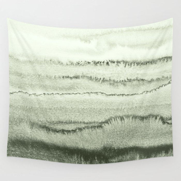 WITHIN THE TIDES - SAGE GREEN by MS  Wall Tapestry Gallery Image 1