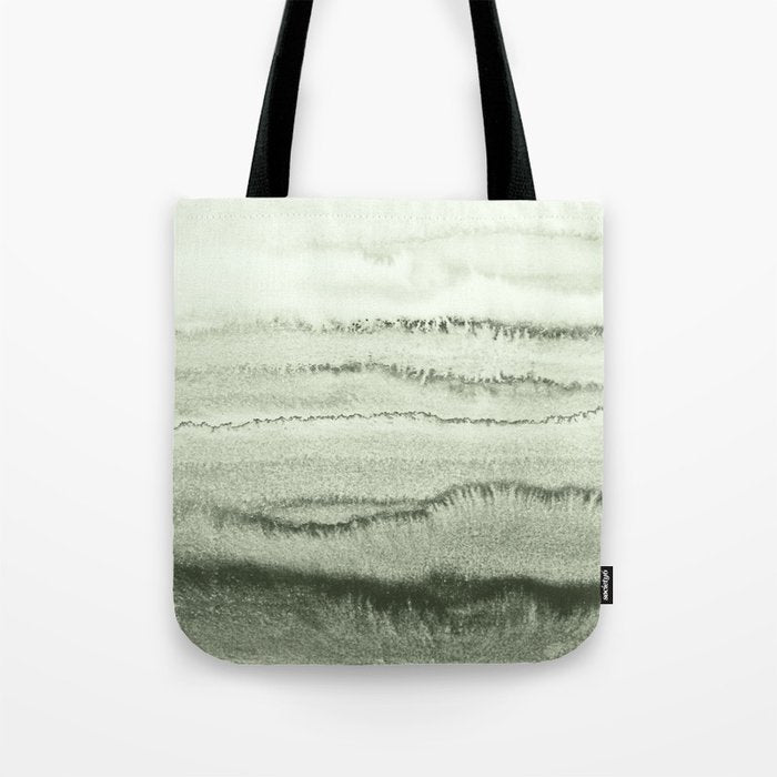 WITHIN THE TIDES - SAGE GREEN by MS  Tote Bag Gallery Image 1