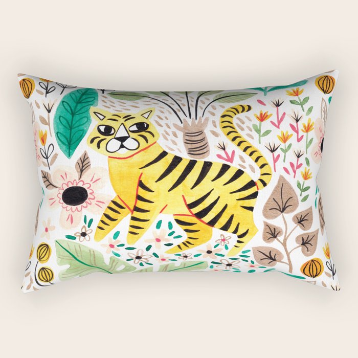Tiger Jungle Rectangular Pillow Gallery Image 1