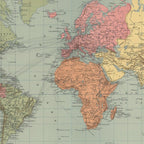 Vintage Map of The World (1889) Coffee Mug Gallery Image 2