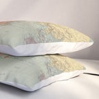 Vintage Map of The World (1889) Pillow Sham Gallery Image 3