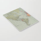 Vintage Map of The World (1889) Notebook Gallery Image 3