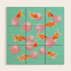 BUBBLEGUM GOLDFISH Wood Wall Art Gallery Image 1