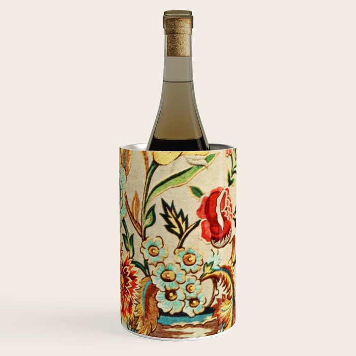 Crewel Still Life Antique Elizabethan Vector Painting Wine Chiller Gallery Image 1