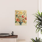 Crewel Still Life Antique Elizabethan Vector Painting Poster Gallery Image 2