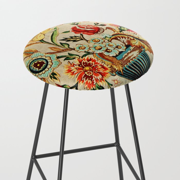 Crewel Still Life Antique Elizabethan Vector Painting Stool Gallery Image 2