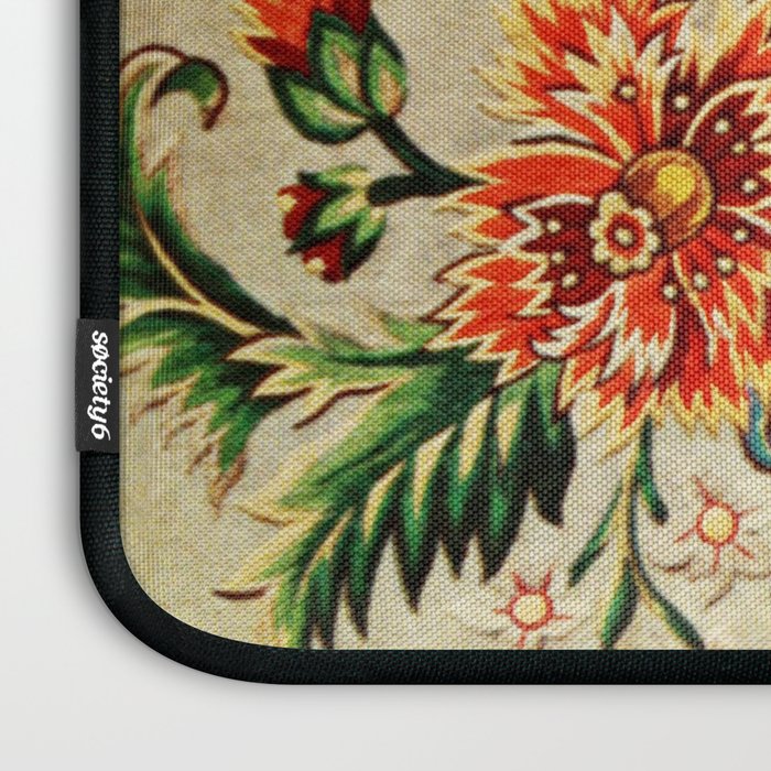 Crewel Still Life Antique Elizabethan Vector Painting Laptop Sleeve Gallery Image 3