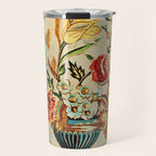 Crewel Still Life Antique Elizabethan Vector Painting Travel Mug Gallery Image 1
