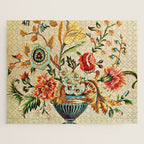 Crewel Still Life Antique Elizabethan Vector Painting Jigsaw Puzzle Gallery Image 1