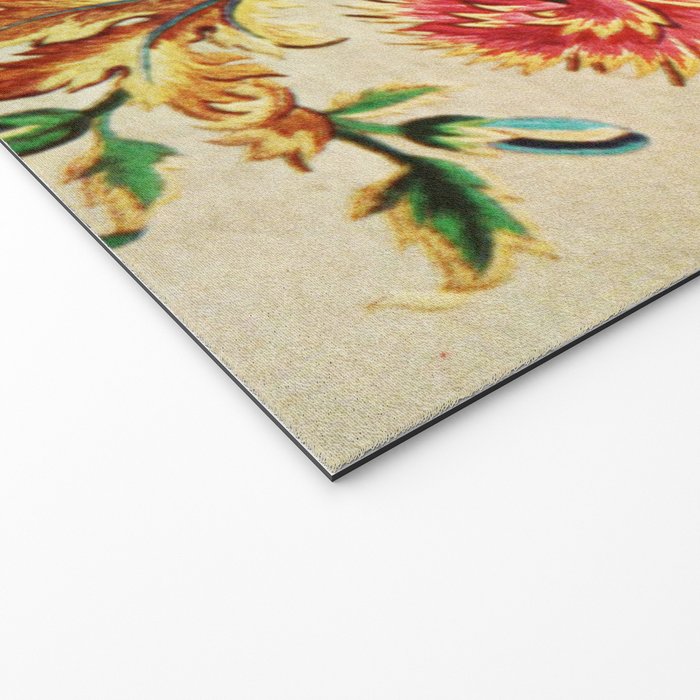 Crewel Still Life Antique Elizabethan Vector Painting Welcome Mat Gallery Image 2