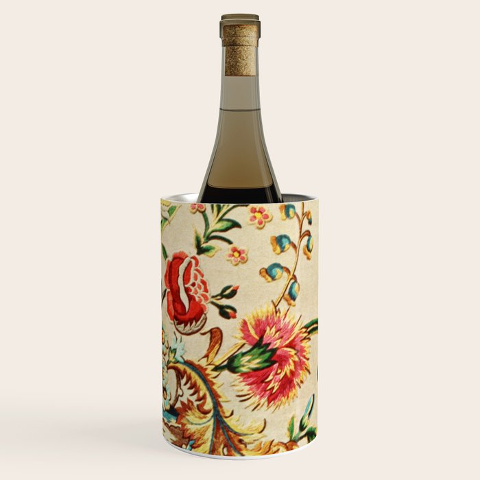 Crewel Still Life Antique Elizabethan Vector Painting Wine Chiller Gallery Image 3