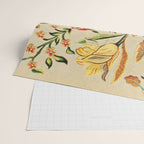 Crewel Still Life Antique Elizabethan Vector Painting Wrapping Paper Gallery Image 2