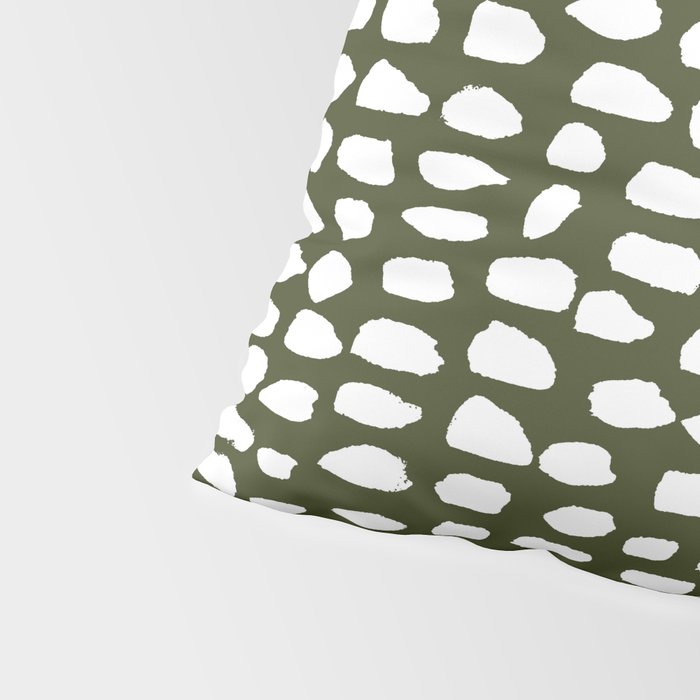 Dots (Olive) Pillow Sham Gallery Image 4