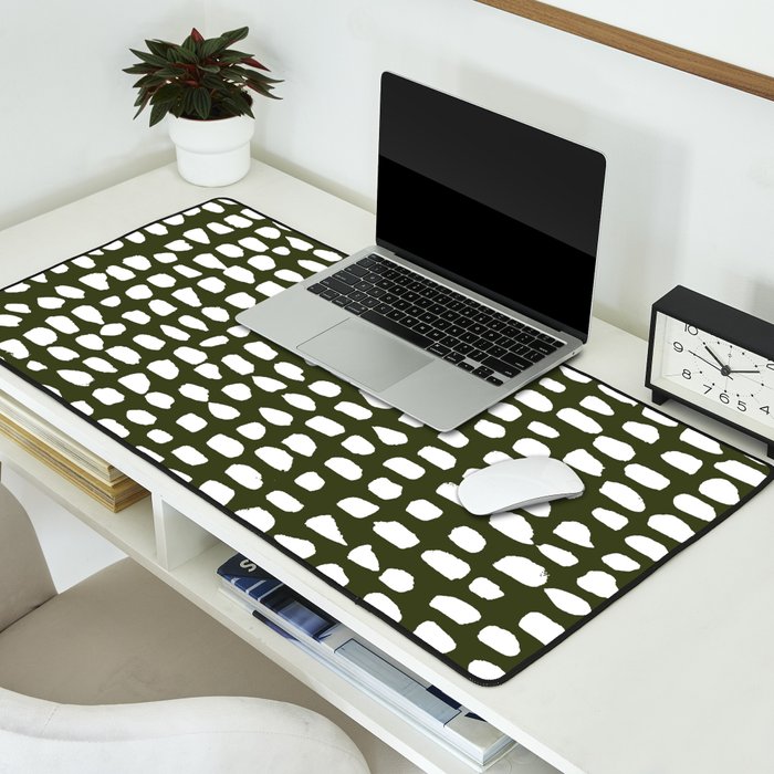 Dots (Olive) Desk Mat Gallery Image 2
