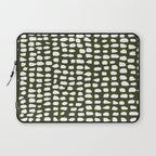 Dots (Olive) Laptop Sleeve Gallery Image 1