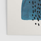 Burnt Orange Jewel Teal Blue Mid Century Modern Funky Colorful Shapes Patterns by Ejaaz Haniff Poster Gallery Image 3
