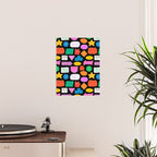 Funny retro sticker quote cartoon pattern Poster Gallery Image 2