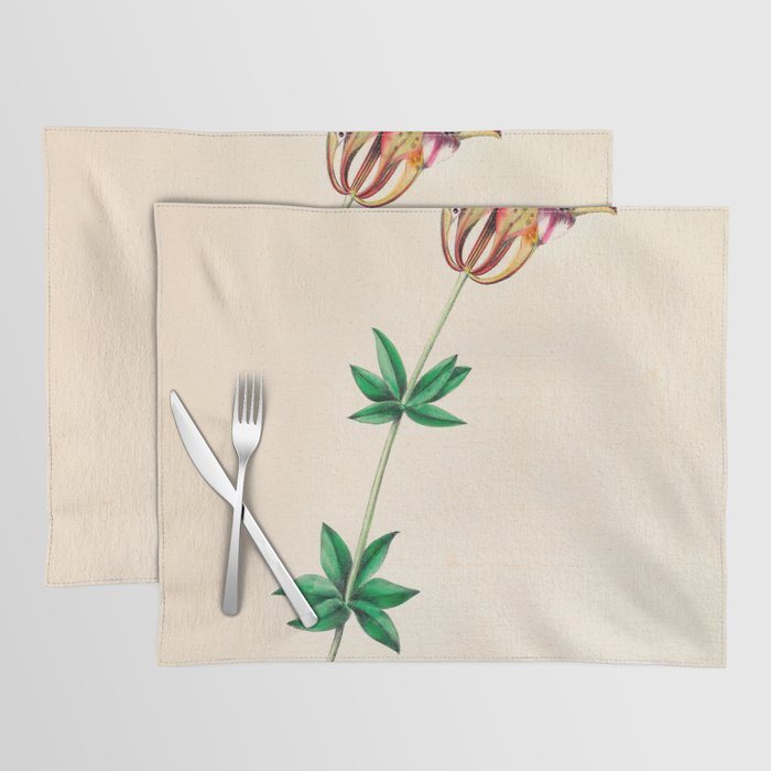  Wood lily by Clarissa Munger Badger, 1859 (benefitting The Nature Conservancy) Placemat Gallery Image 1