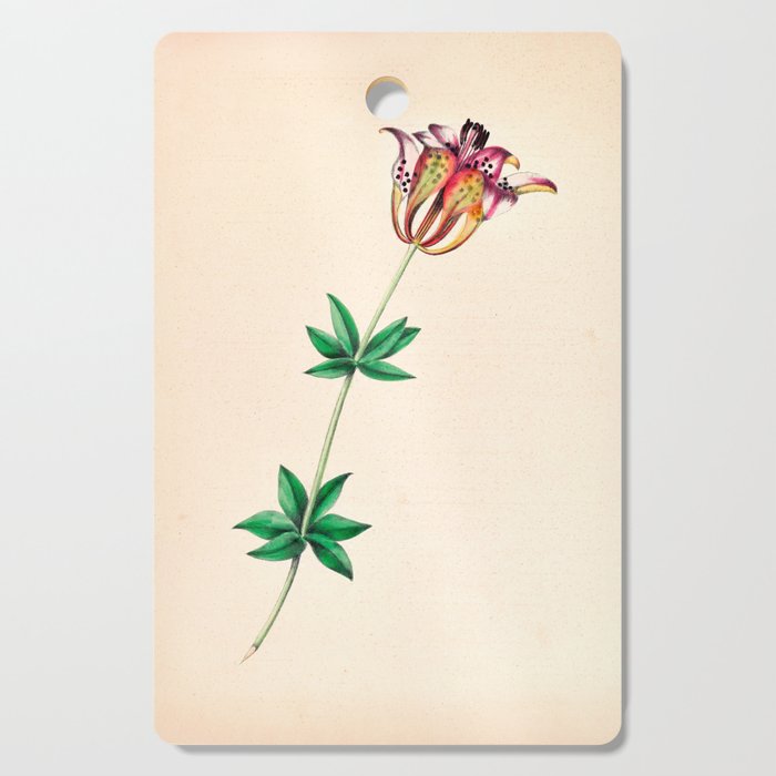  Wood lily by Clarissa Munger Badger, 1859 (benefitting The Nature Conservancy) Cutting Board Gallery Image 1