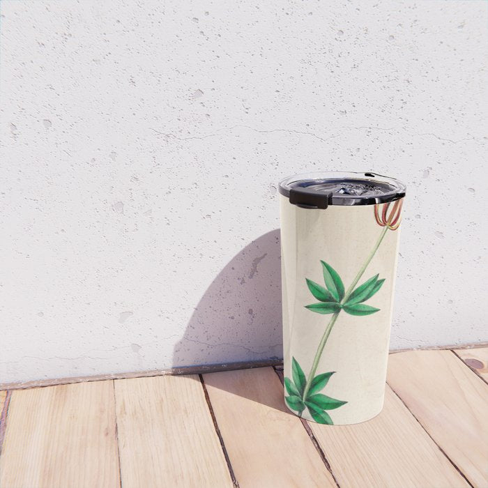  Wood lily by Clarissa Munger Badger, 1859 (benefitting The Nature Conservancy) Travel Mug Gallery Image 4