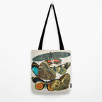 Vintage Butterfly Illustration EA Seguy Papillon Tote Bag Gallery Image 2