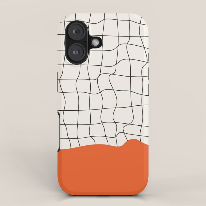 Flamingo Drip | Warp Grid: Off-White Day Edition iPhone Case Gallery Image 1