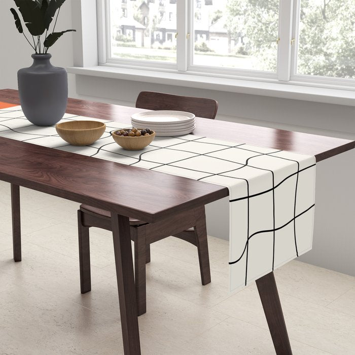 Flamingo Drip | Warp Grid: Off-White Day Edition Table Runner Gallery Image 2