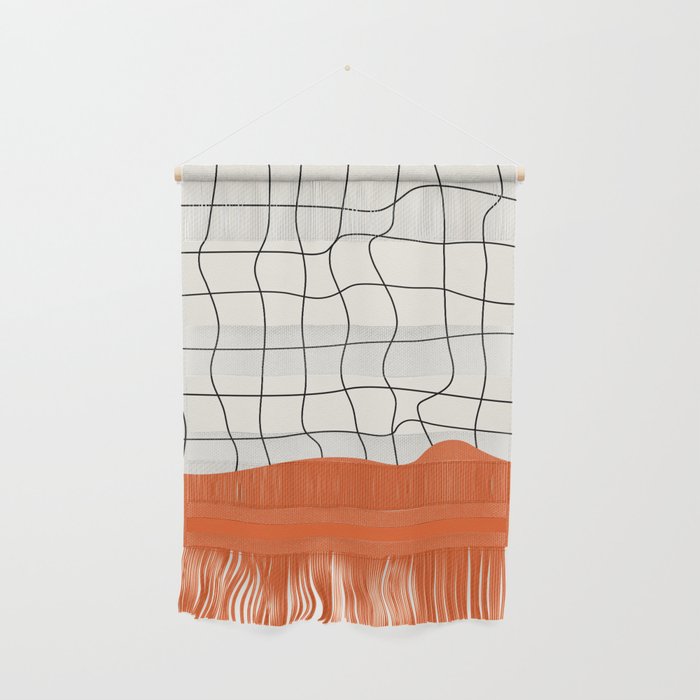 Flamingo Drip | Warp Grid: Off-White Day Edition Wall Hanging Gallery Image 1